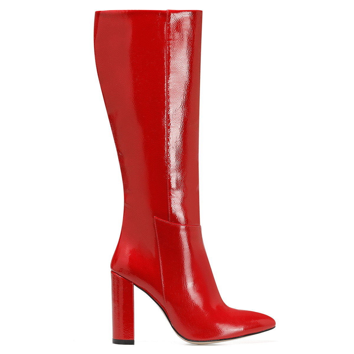 Nine West MIMA Kırmızı Kadın Topuklu Çizme. 2