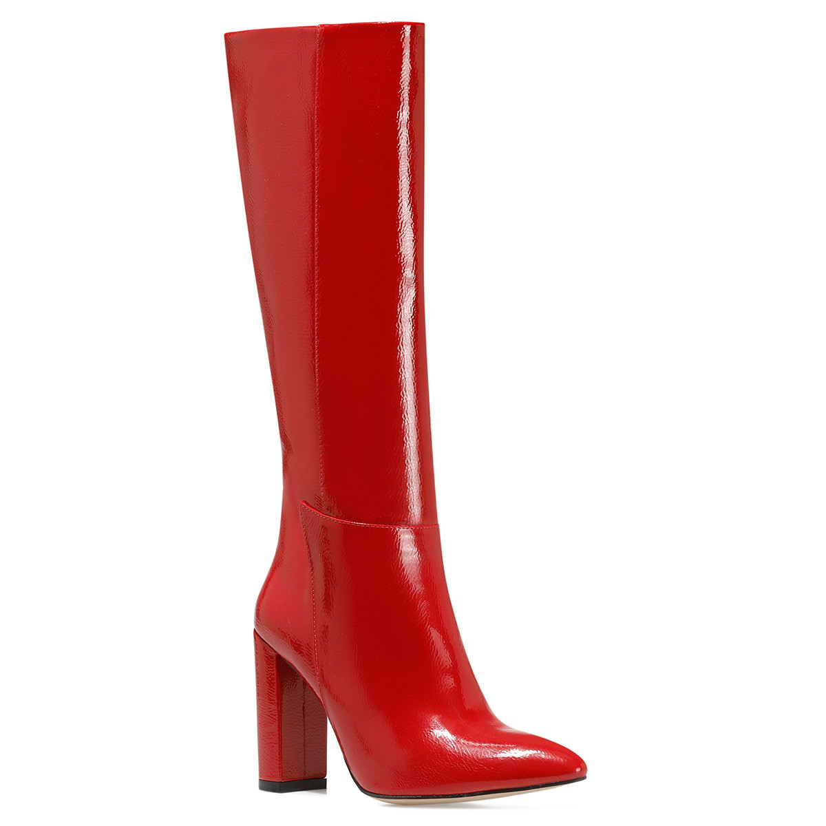 Nine West MIMA Kırmızı Kadın Topuklu Çizme. 1