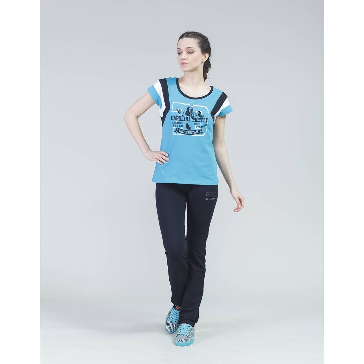 Flo Mavi Kadın T-Shirt 14Y5100-SP. 1