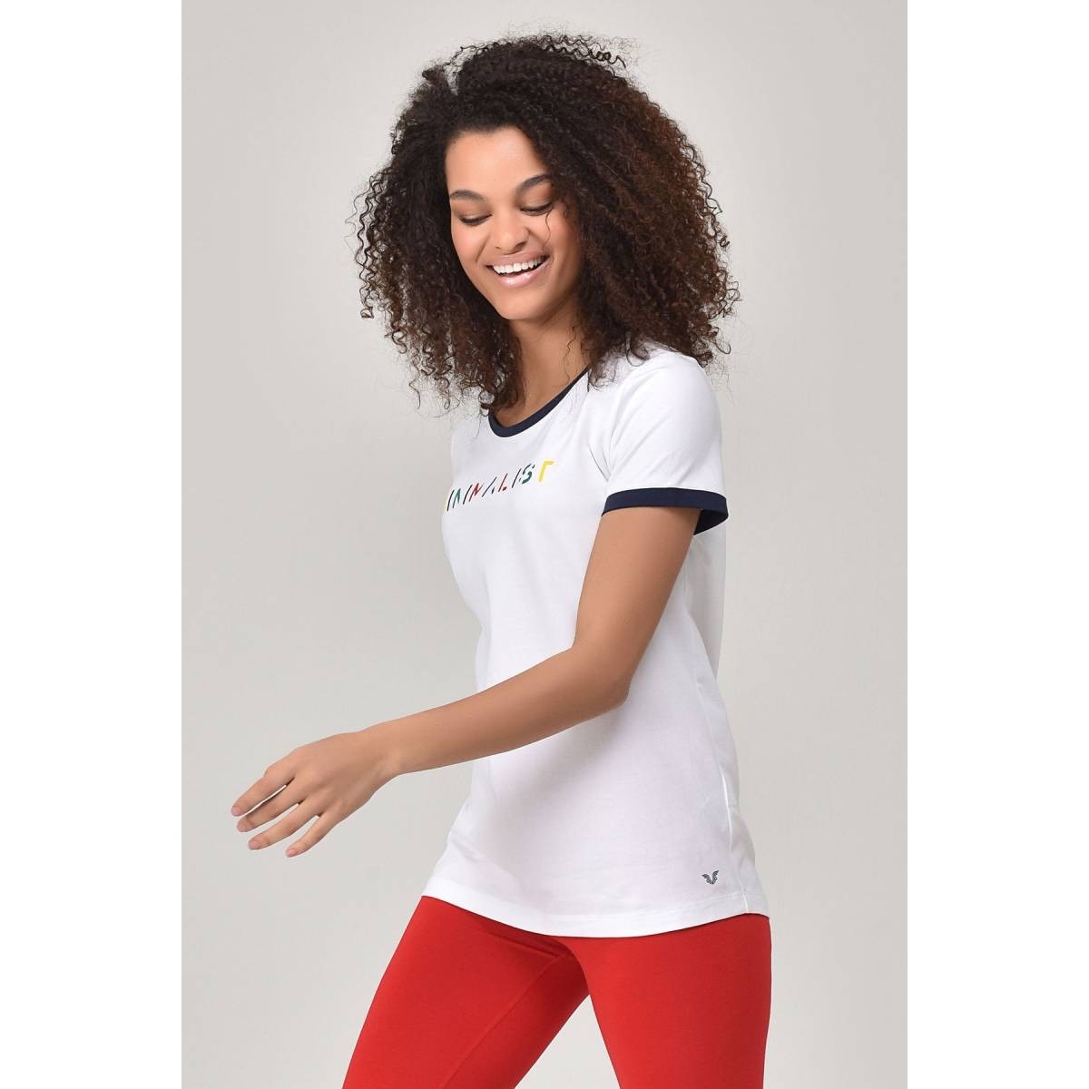 Flo Beyaz Kadın T-shirt  GS-8070. 3
