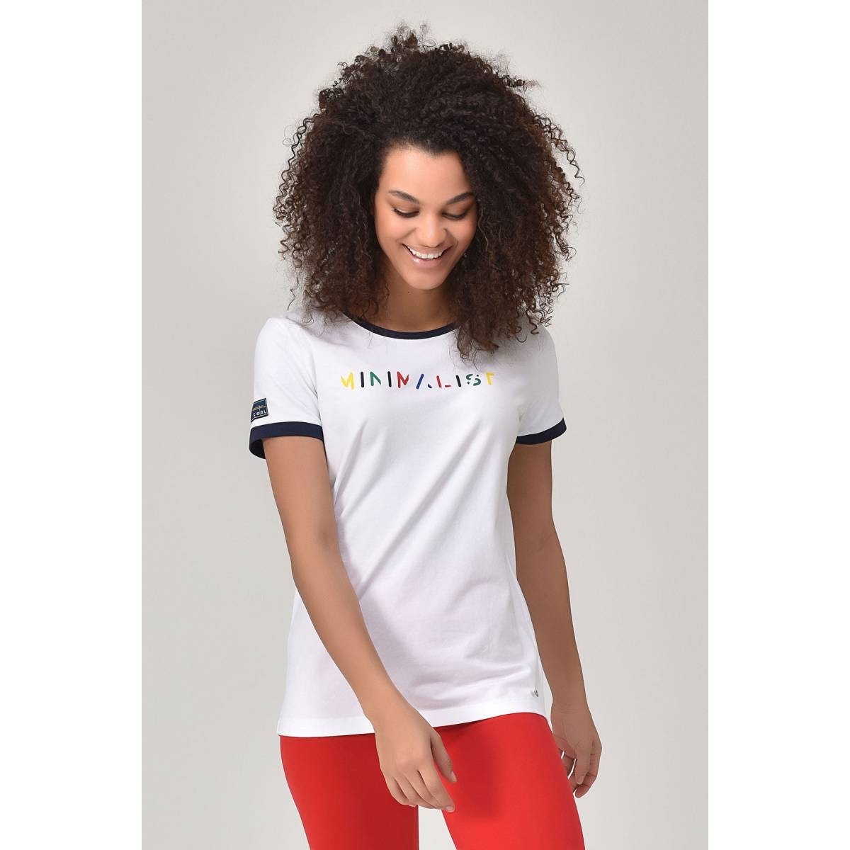 Flo Beyaz Kadın T-shirt  GS-8070. 1