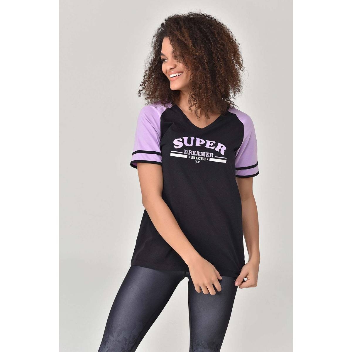 Flo Siyah Kadın T-Shirt GS-8616. 2