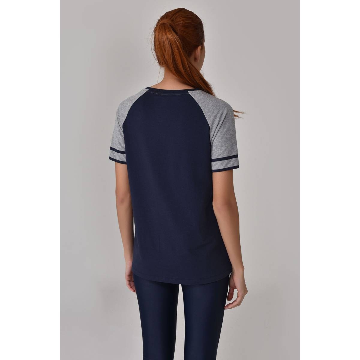 Flo Lacivert Kadın T-Shirt GS-8616. 5