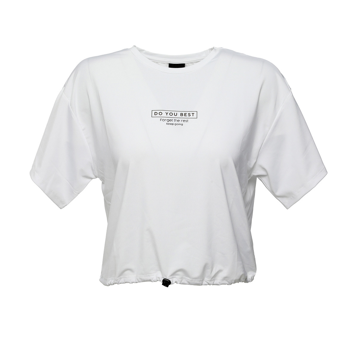 Flo CT206 LENA GATHERED T-SHI Beyaz Kadın T-Shirt. 1