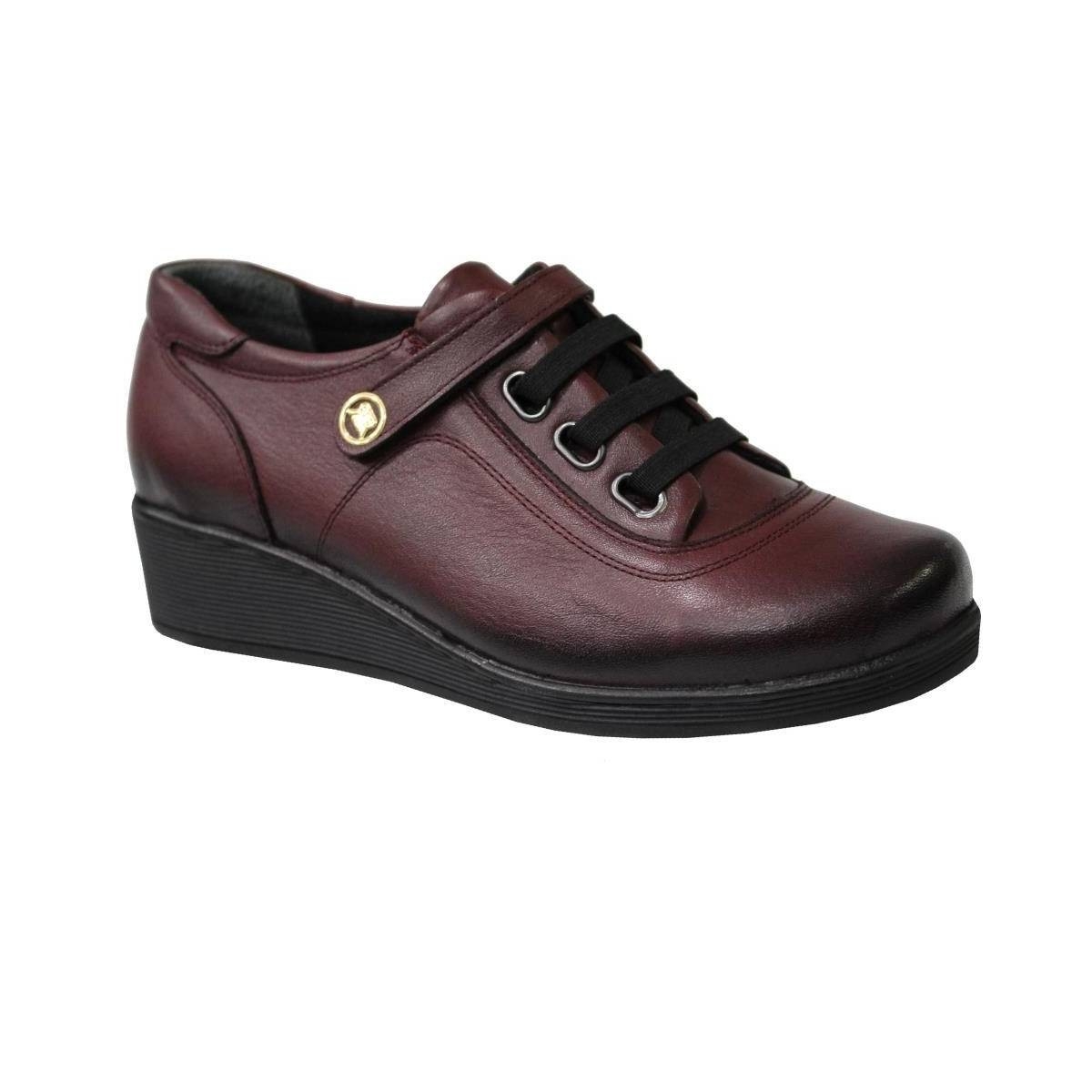 Flo 13 Bordo Hakiki Deri Bayan Ayakkabı. 3 Flo 13 Bordo Hakiki Deri Bayan Ayakkabı. 3