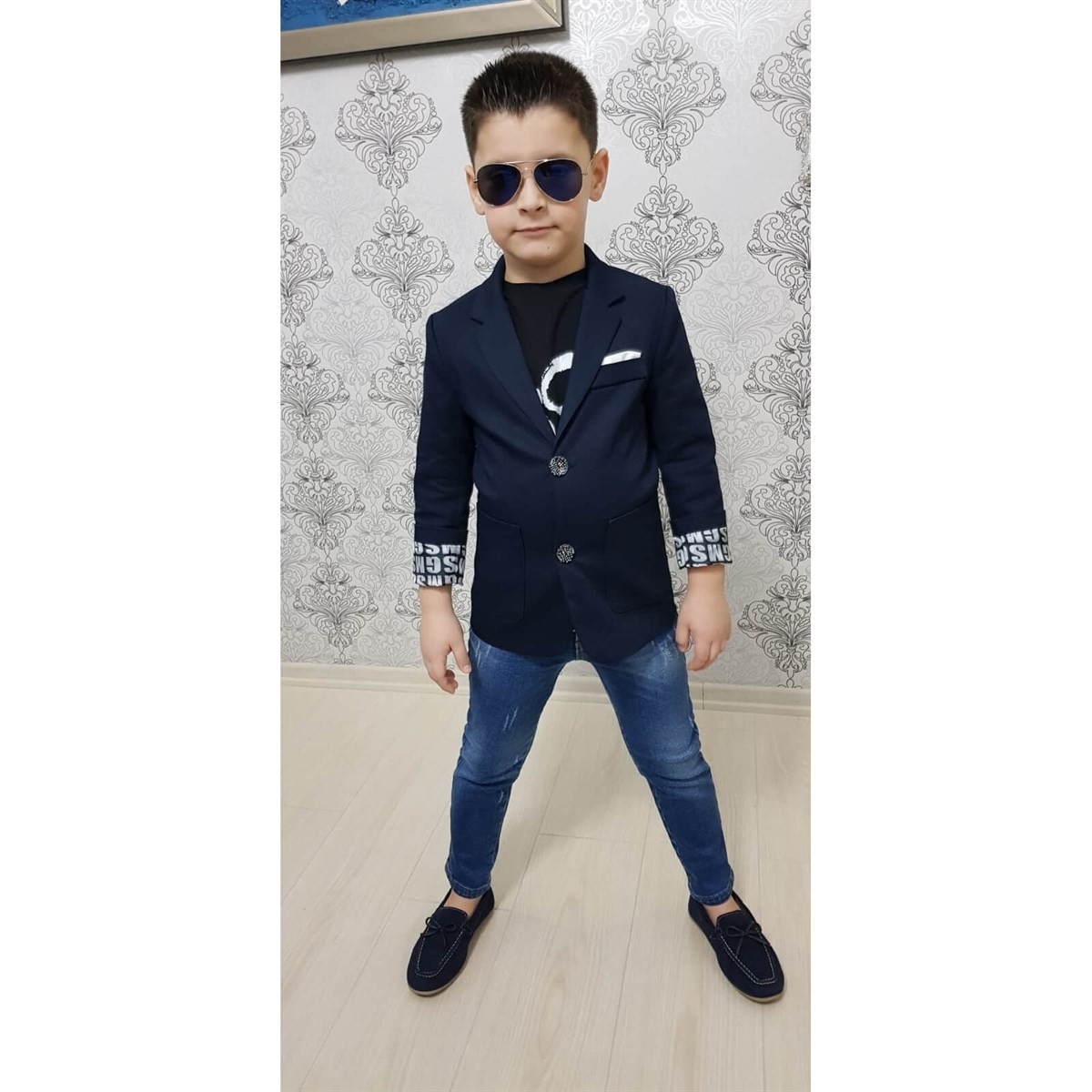 Flo Erkek Çocuk Spor Ceketli Kot Takım. 2 Flo Erkek Çocuk Spor Ceketli Kot Takım. 2