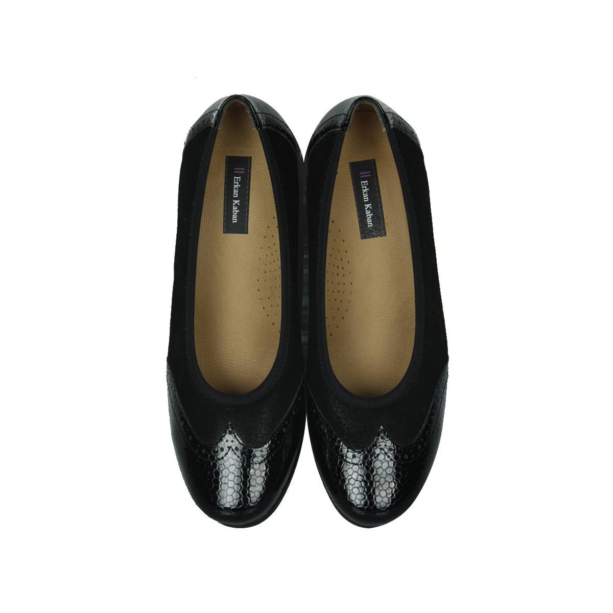 Flo - 6402 025 Kadın Siyah Günlük Büyük & Küçük Numara Ayakkabı. 4