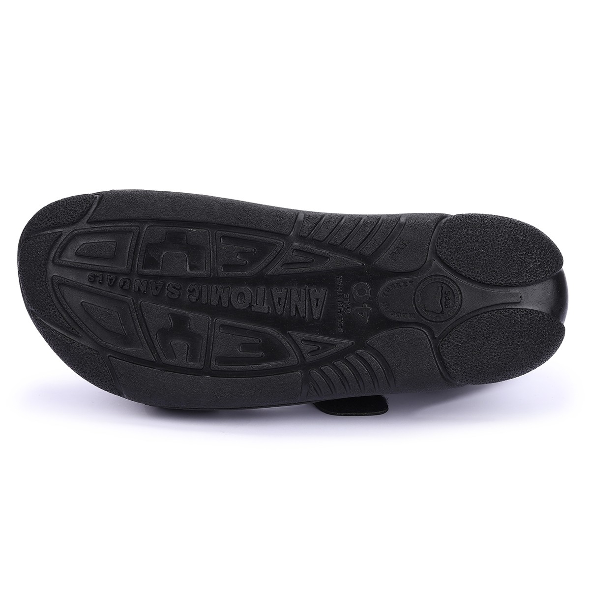 Flo 1200-4 Günlük Hac Umre Erkek Sandalet SİYAH. 6