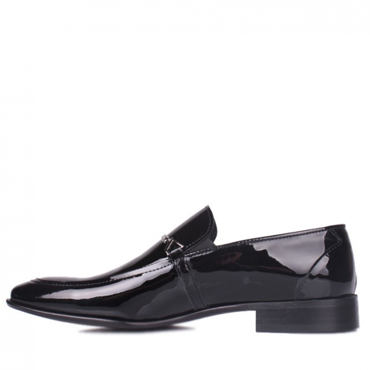 Flo - Erkan Kaban 972 020 Erkek Siyah Rugan Klasik Büyük & Küçük Numara Ayakkabı. 1