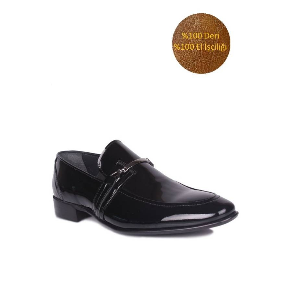 Flo - Erkan Kaban 972 020 Erkek Siyah Rugan Klasik Büyük & Küçük Numara Ayakkabı. 2
