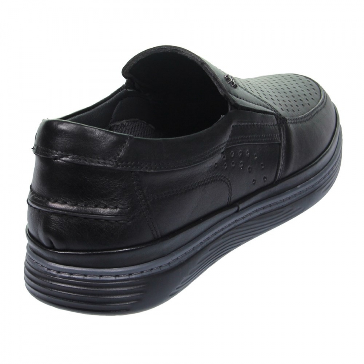 Flo Erkek Deri Siyah Casual Ayakkabı 211-4207MR 100. 3