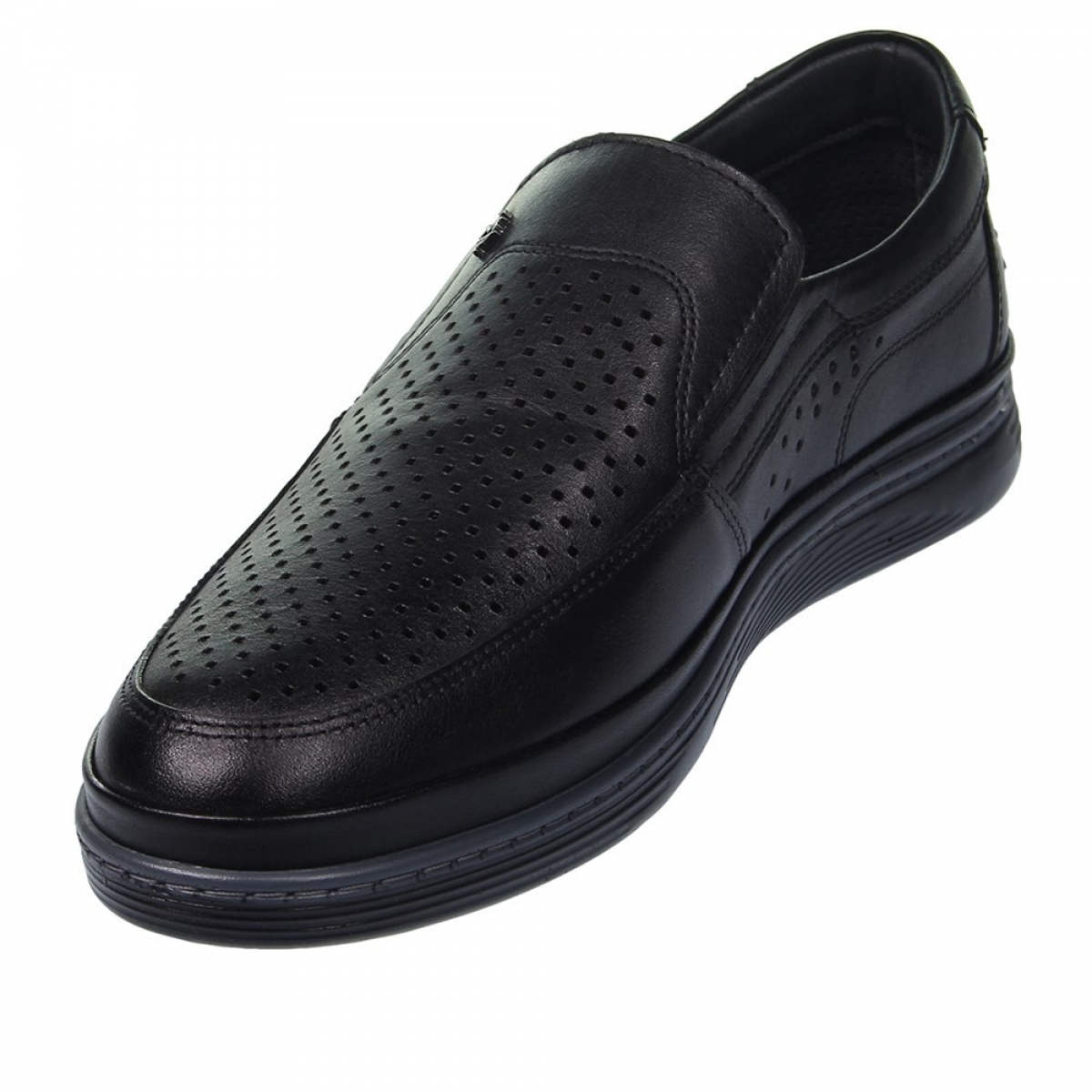 Flo Erkek Deri Siyah Casual Ayakkabı 211-4207MR 100. 2
