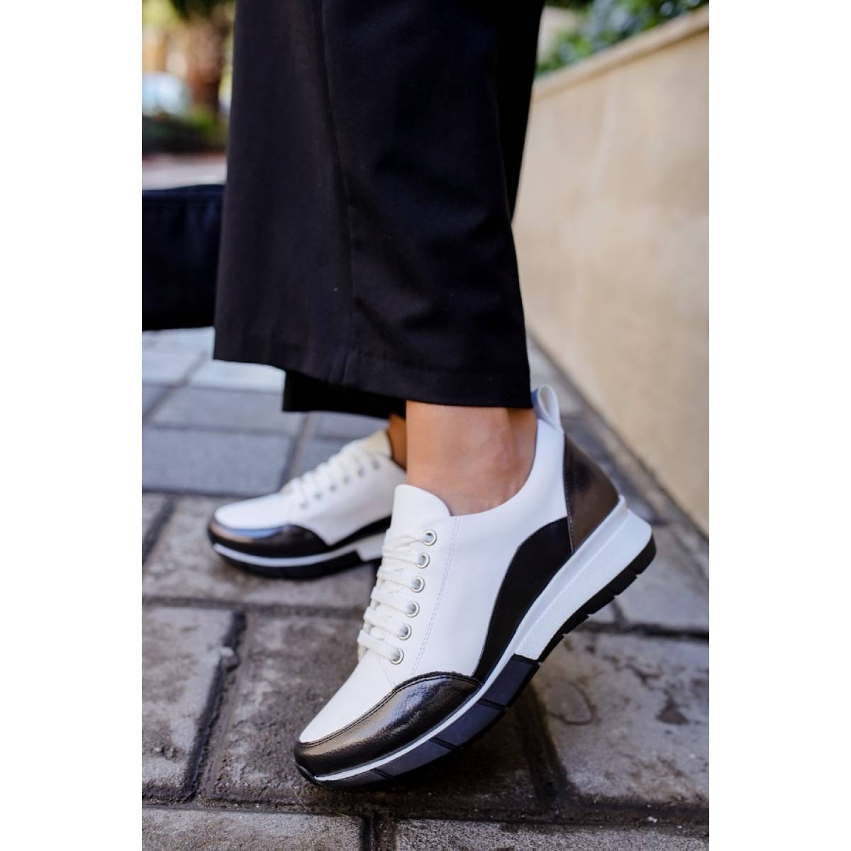 Flo Pascal Beyaz Kadın Sneaker. 3 Flo Pascal Beyaz Kadın Sneaker. 3