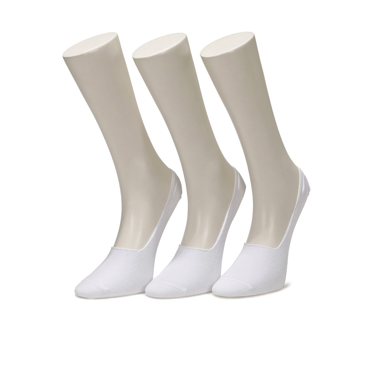 Flo SN706 DELIAH BABET 3LU Beyaz Kadın Çorap. 1