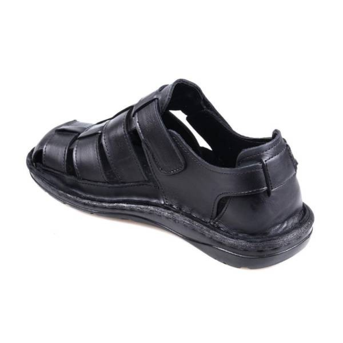 Flo Men Shoes 1001 Ortapedik Siyah Sandalet Ayakkabı. 3