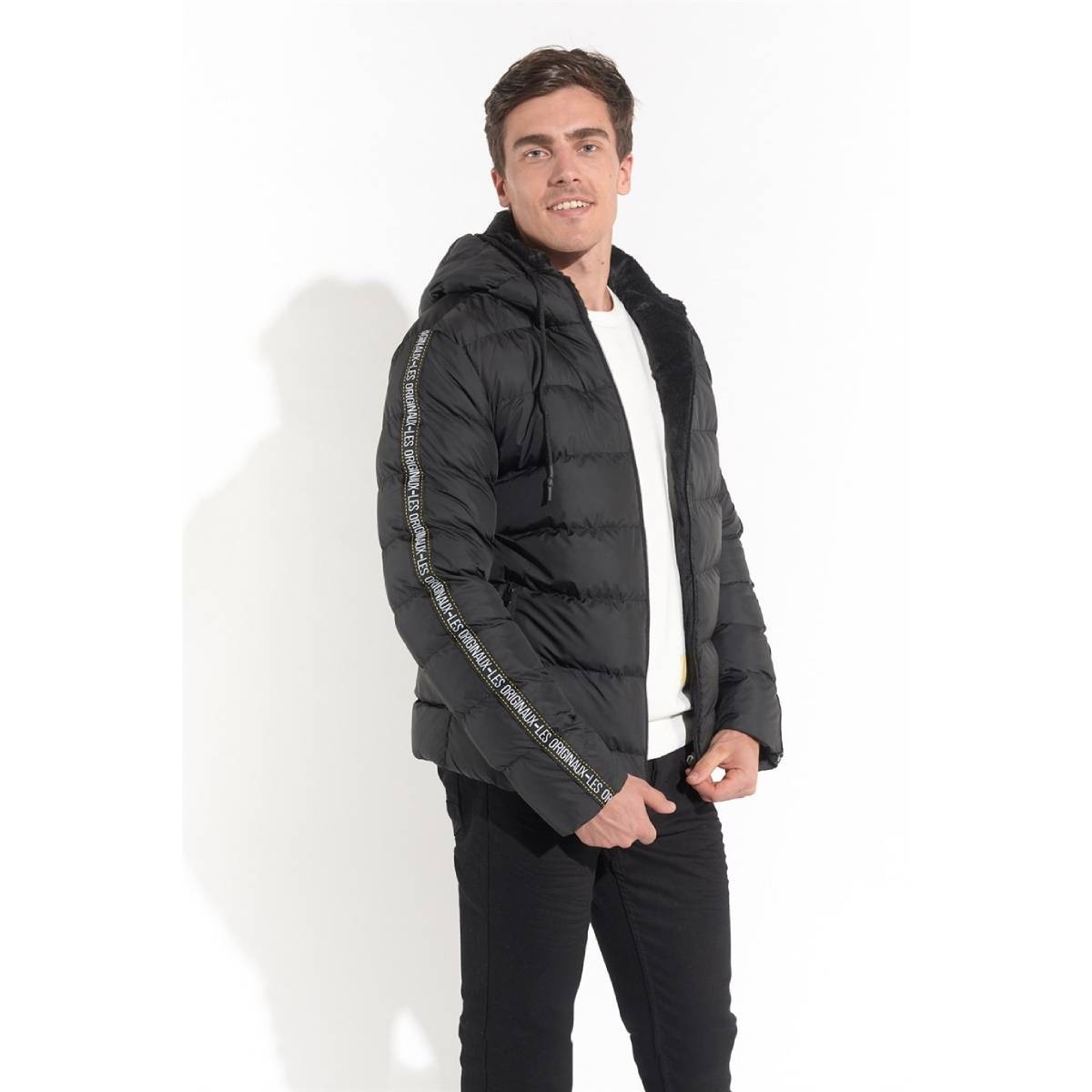 Z Giyim Erkek Siyah Kapsonlu Sisme Mont 200108034 Flo