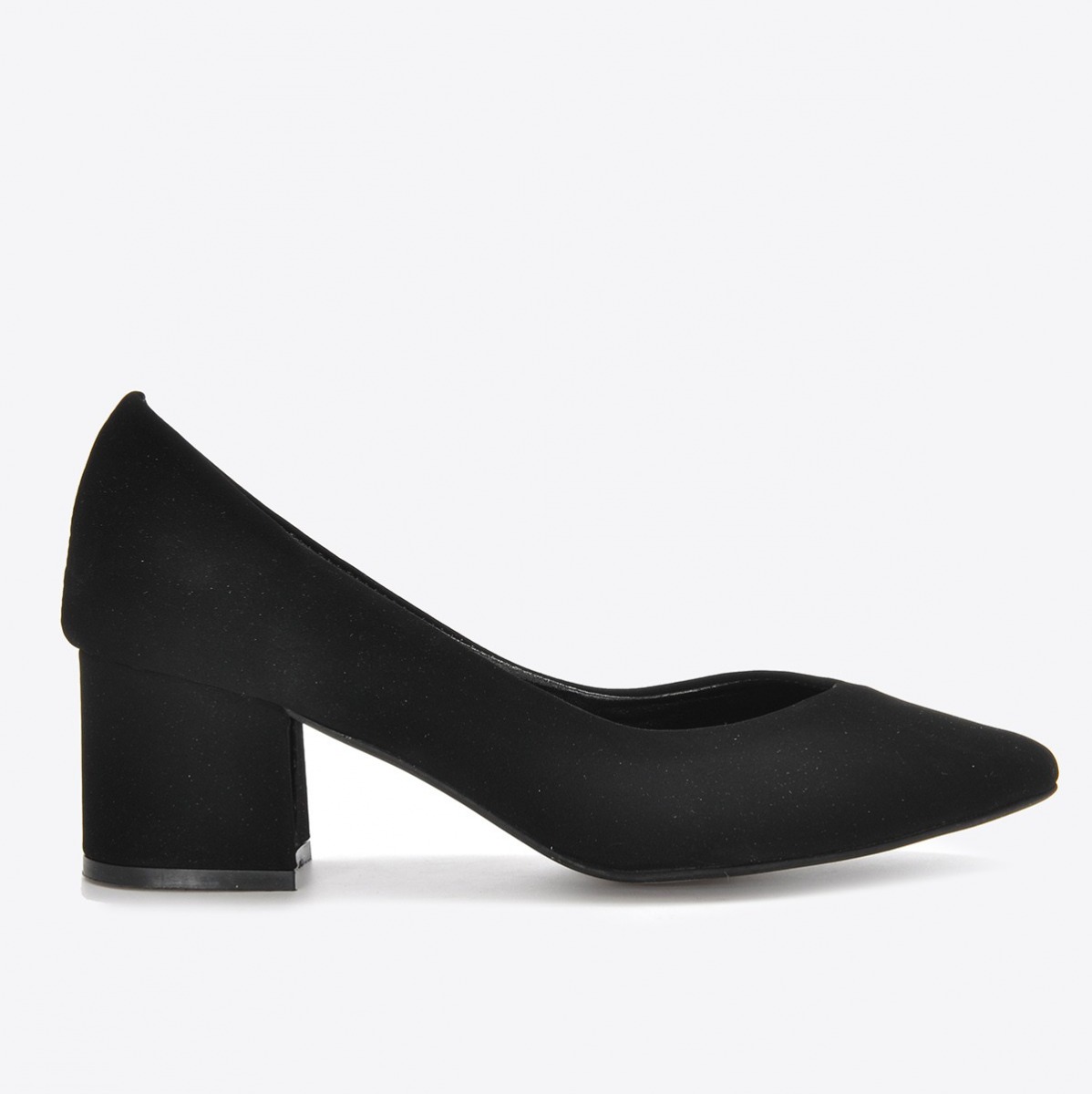 Flo Kadın Siyah Nubuk Klasik Topuklu Ayakkabı VZN21-040Y. 2