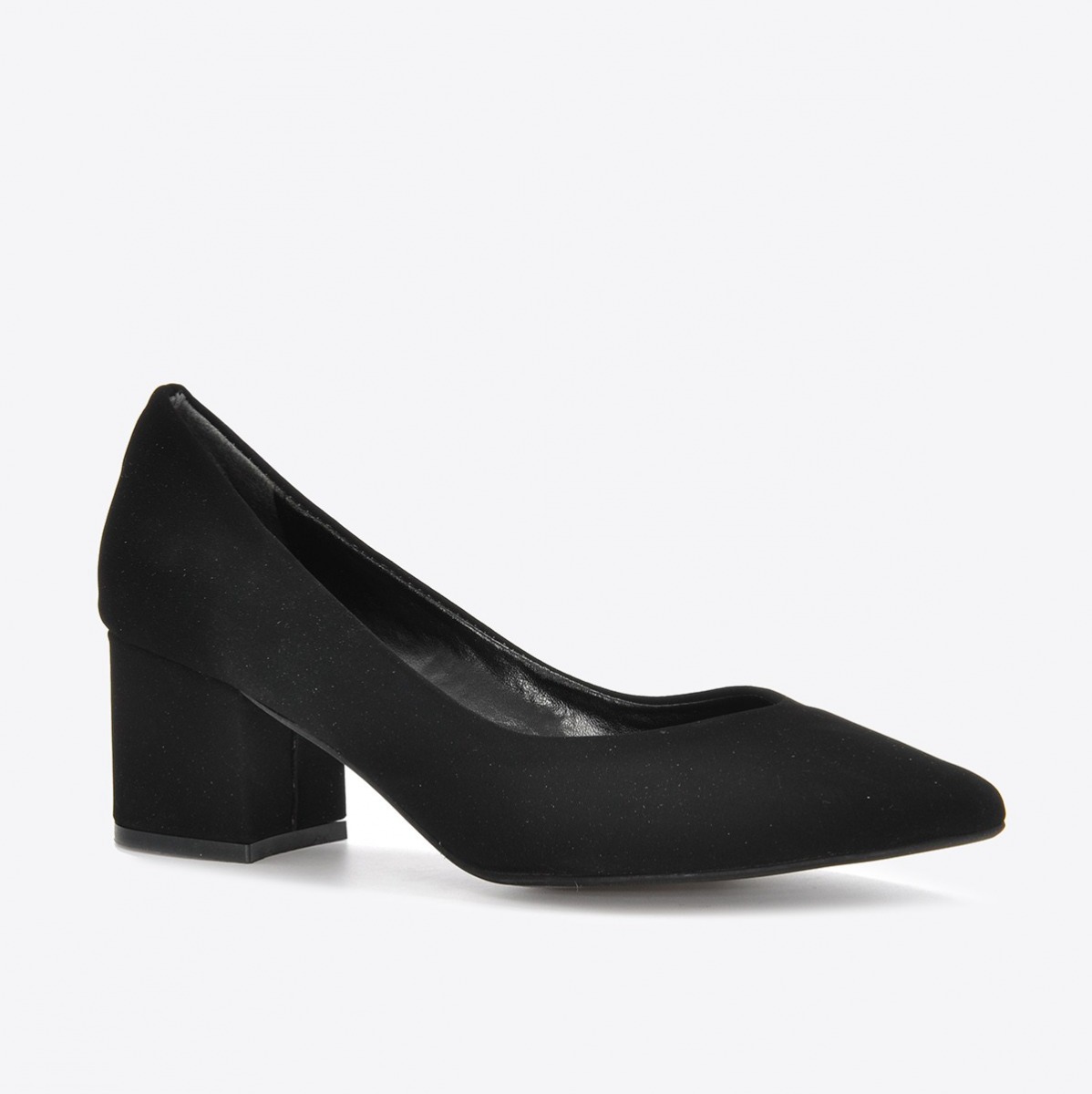 Flo Kadın Siyah Nubuk Klasik Topuklu Ayakkabı VZN21-040Y. 1