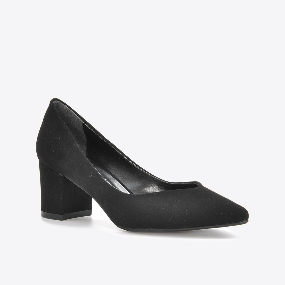 Flo Kadın Siyah Nubuk Klasik Topuklu Ayakkabı VZN21-041Y. 1
