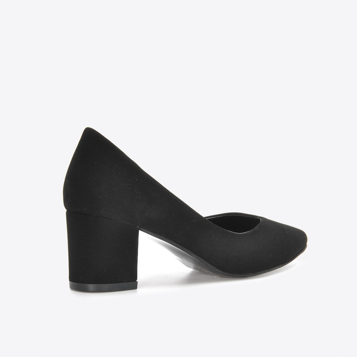 Flo Kadın Siyah Nubuk Klasik Topuklu Ayakkabı VZN21-041Y. 5