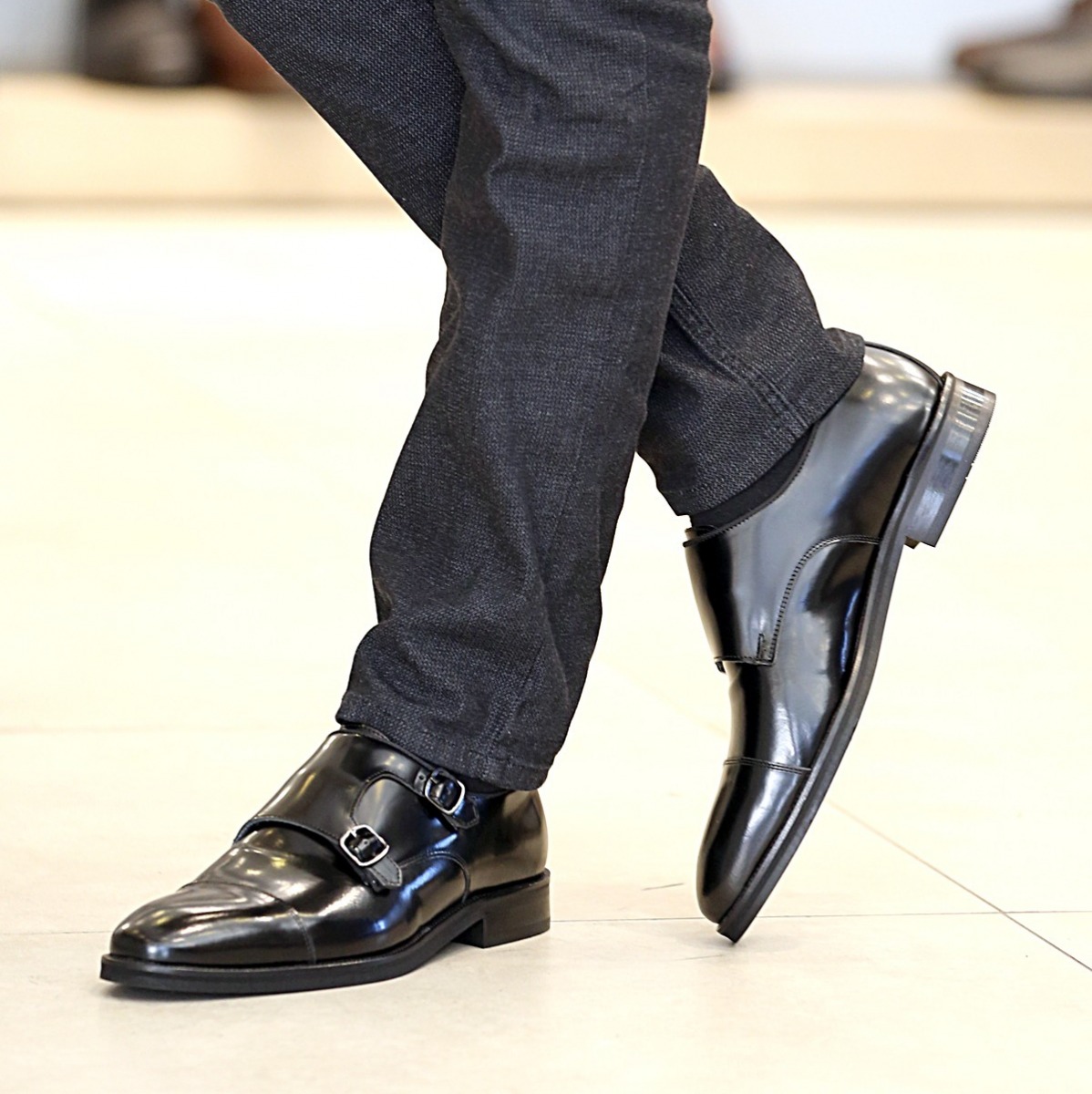 Flo - Erkek Deri Klasik Ayakkabı Siyah Açma. 2