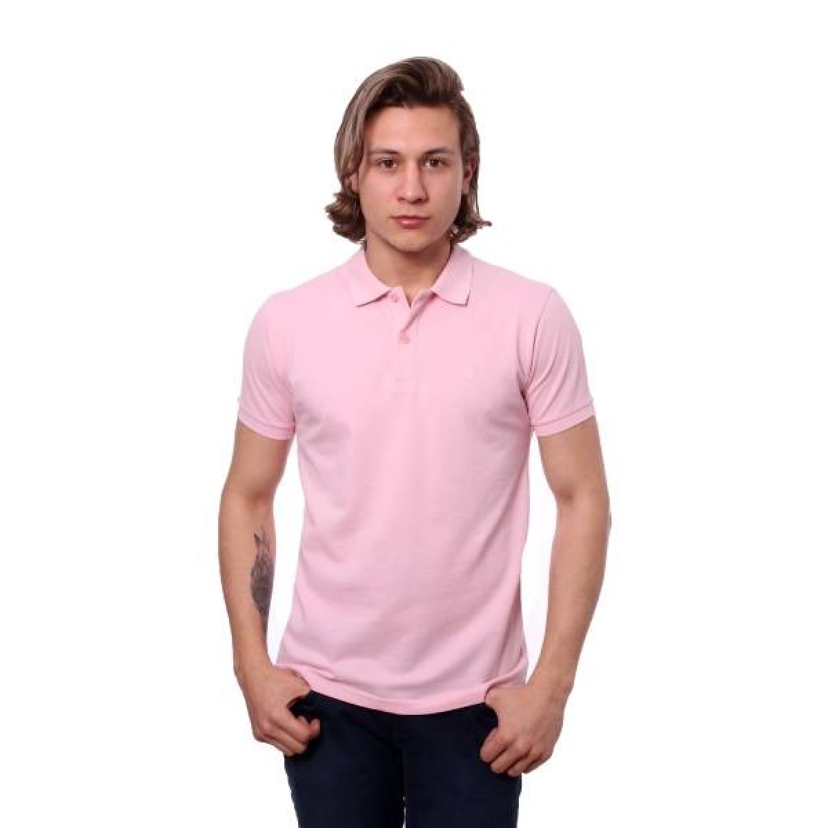 Flo Polo Yaka Erkek Tshirt Pembe/Pink 1817016. 1