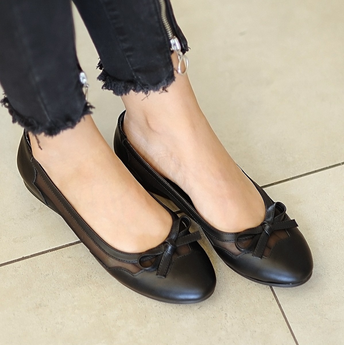 Flo - Kadın Babet Ayakkabı Siyah. 3
