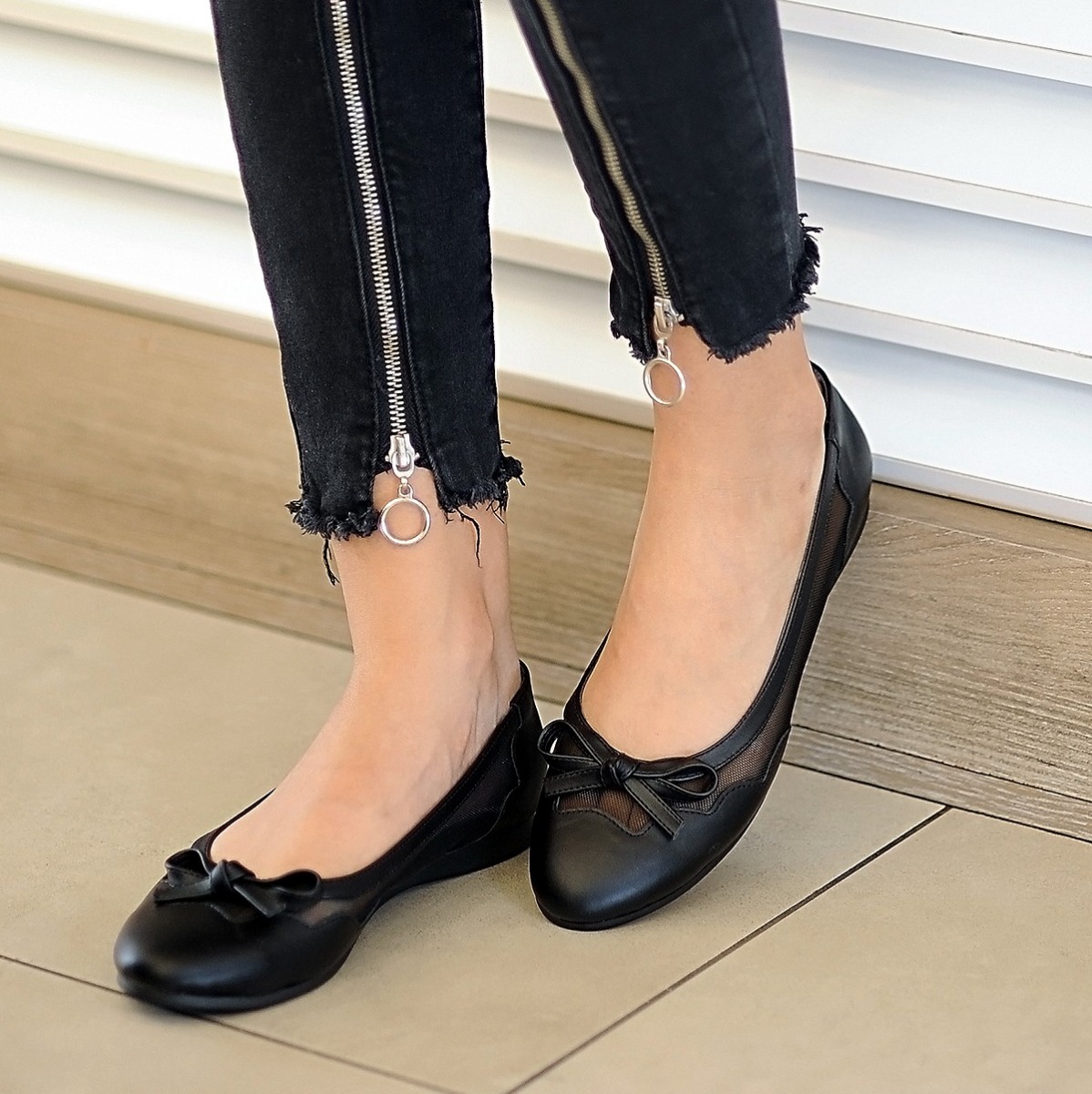Flo - Kadın Babet Ayakkabı Siyah. 1