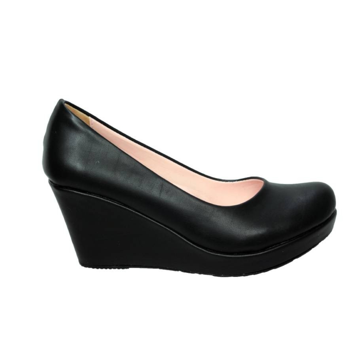 Flo Siyah DolguPlatform Topuk Kadın Ayakkabı Kalıbı Bir Numara Dardır. 2