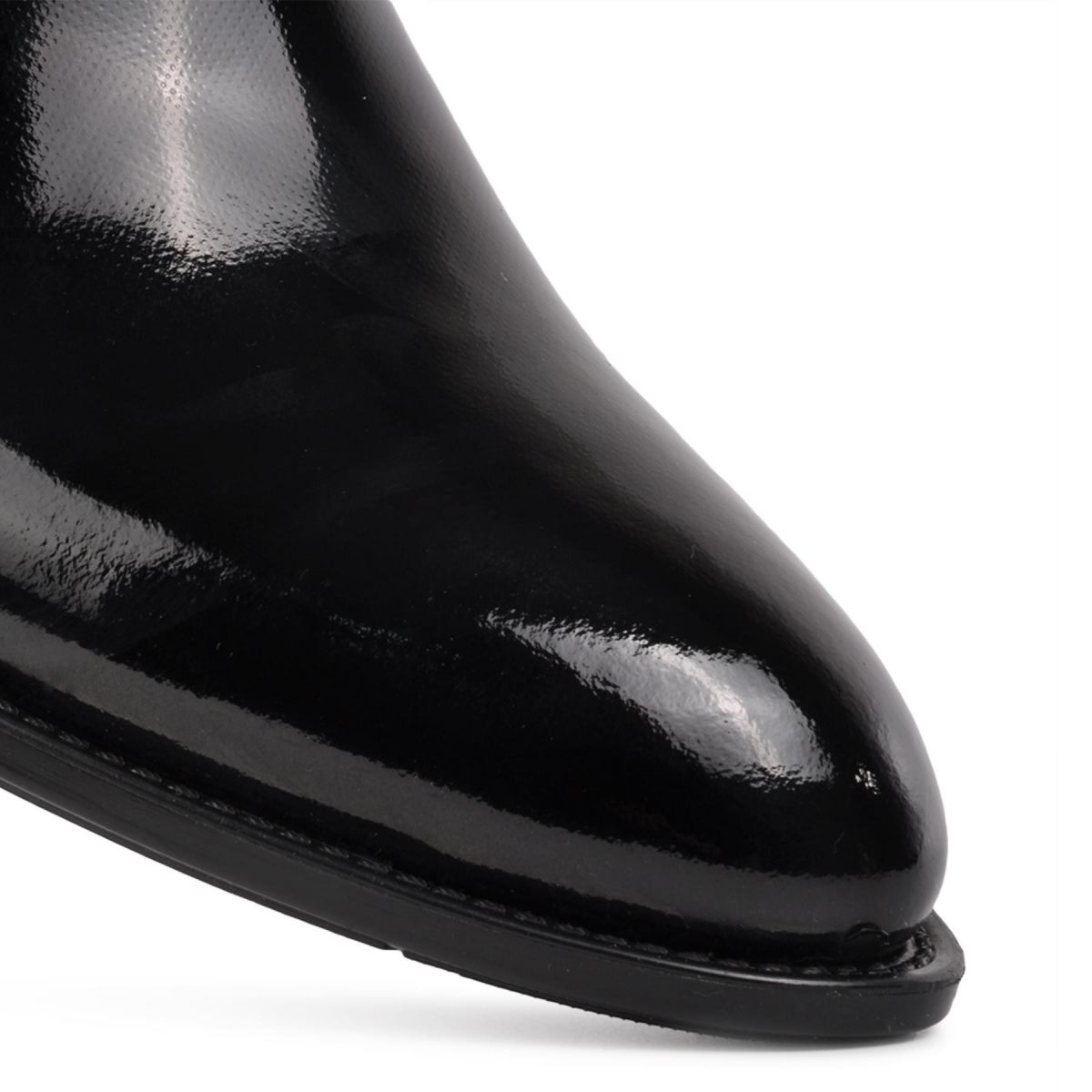 Flo 63381 Siyah Rugan Hakiki Deri Erkek Klasik Ayakkabı. 4