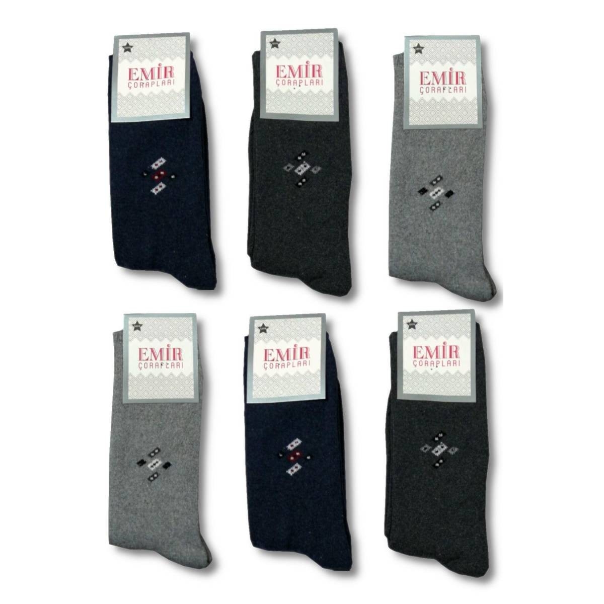 Flo 6'Lı Paket EMİR Kalın Kışlık Havlu Erkek Çorap. 1