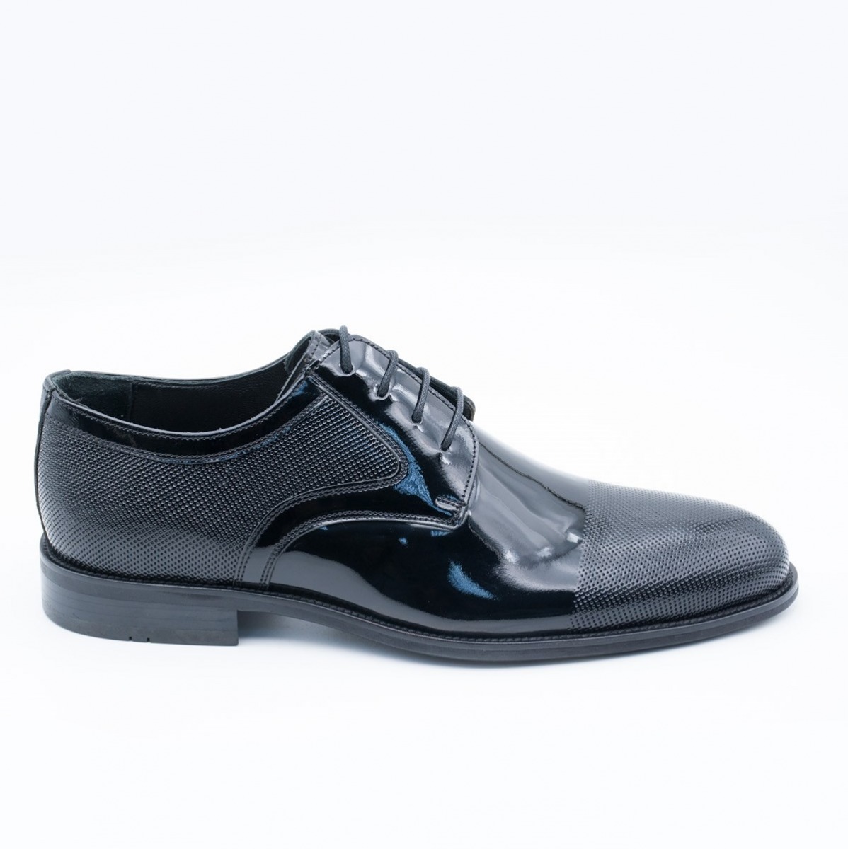 Flo Erkek Deri Klasik Ayakkabı İ19523-1 M 1000 SİYAH RUGAN. 1