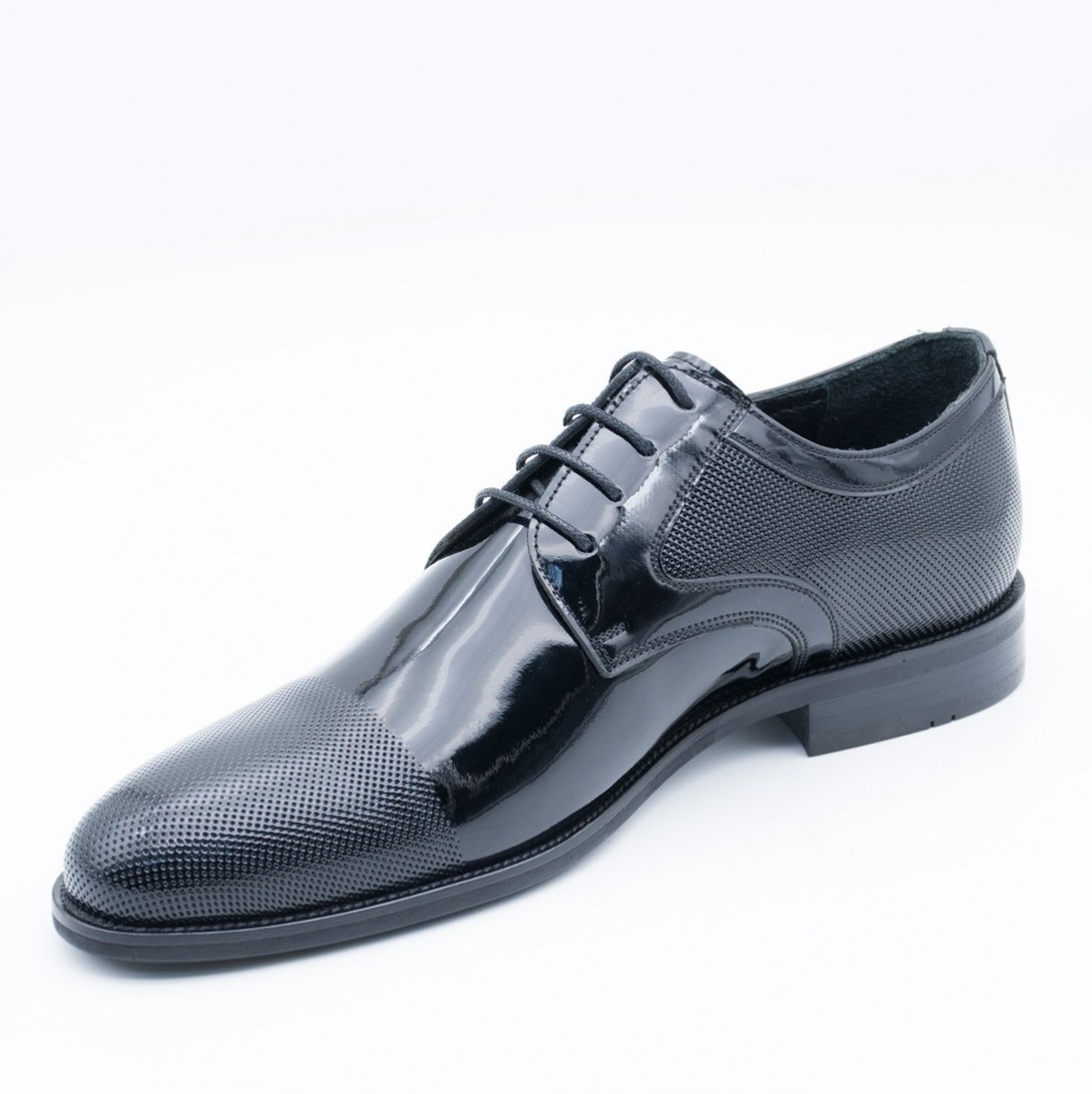 Flo Erkek Deri Klasik Ayakkabı İ19523-1 M 1000 SİYAH RUGAN. 4