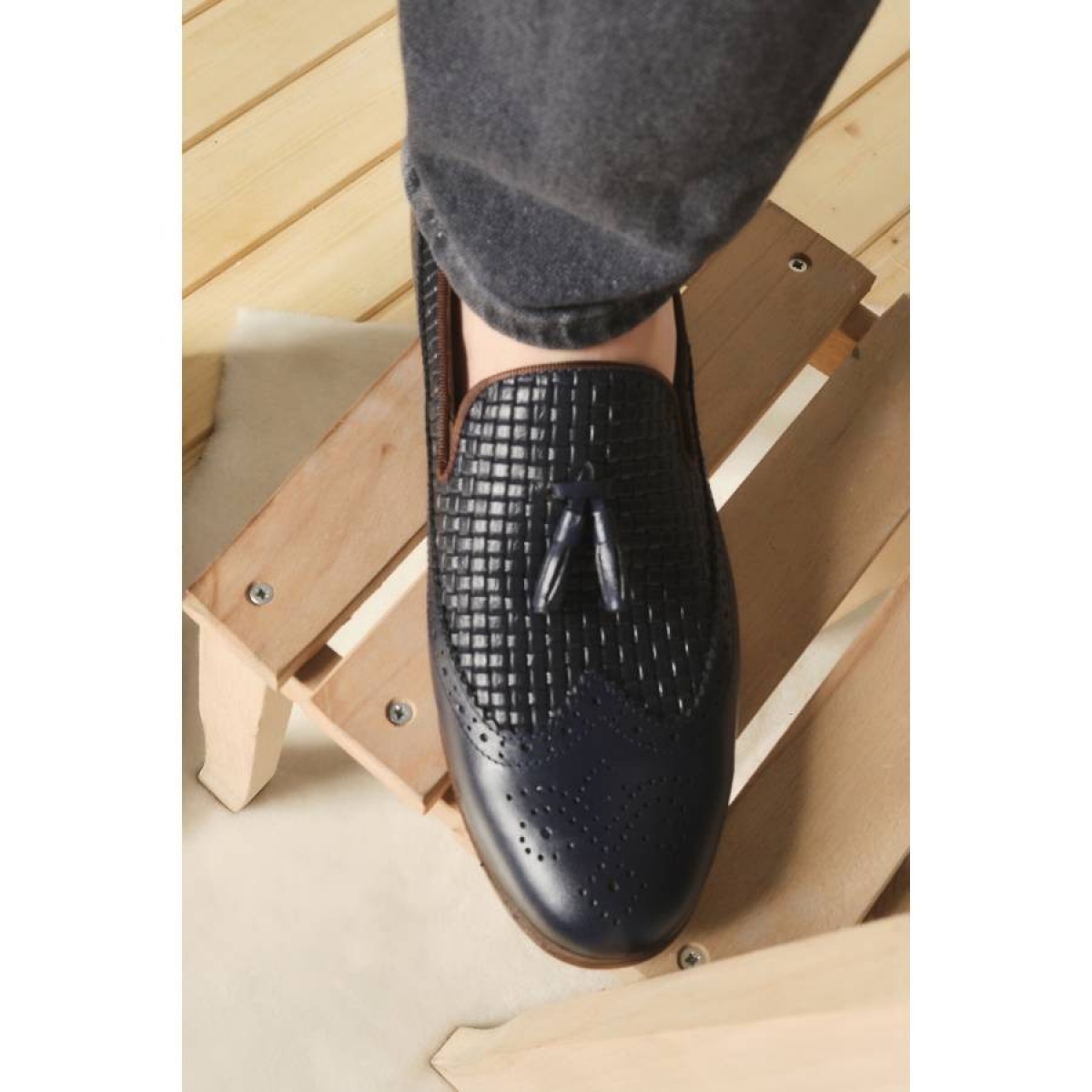 Flo Püsküllü PVC Taban Klasik 008-920 Erkek Ayakkabı. 1