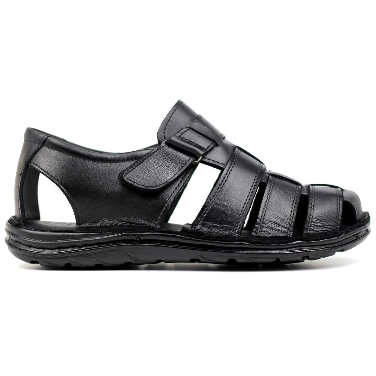 Flo Dr. Pabucchi Hakiki Deri Comfort Sandalet Erkek Siyah 0001. 1