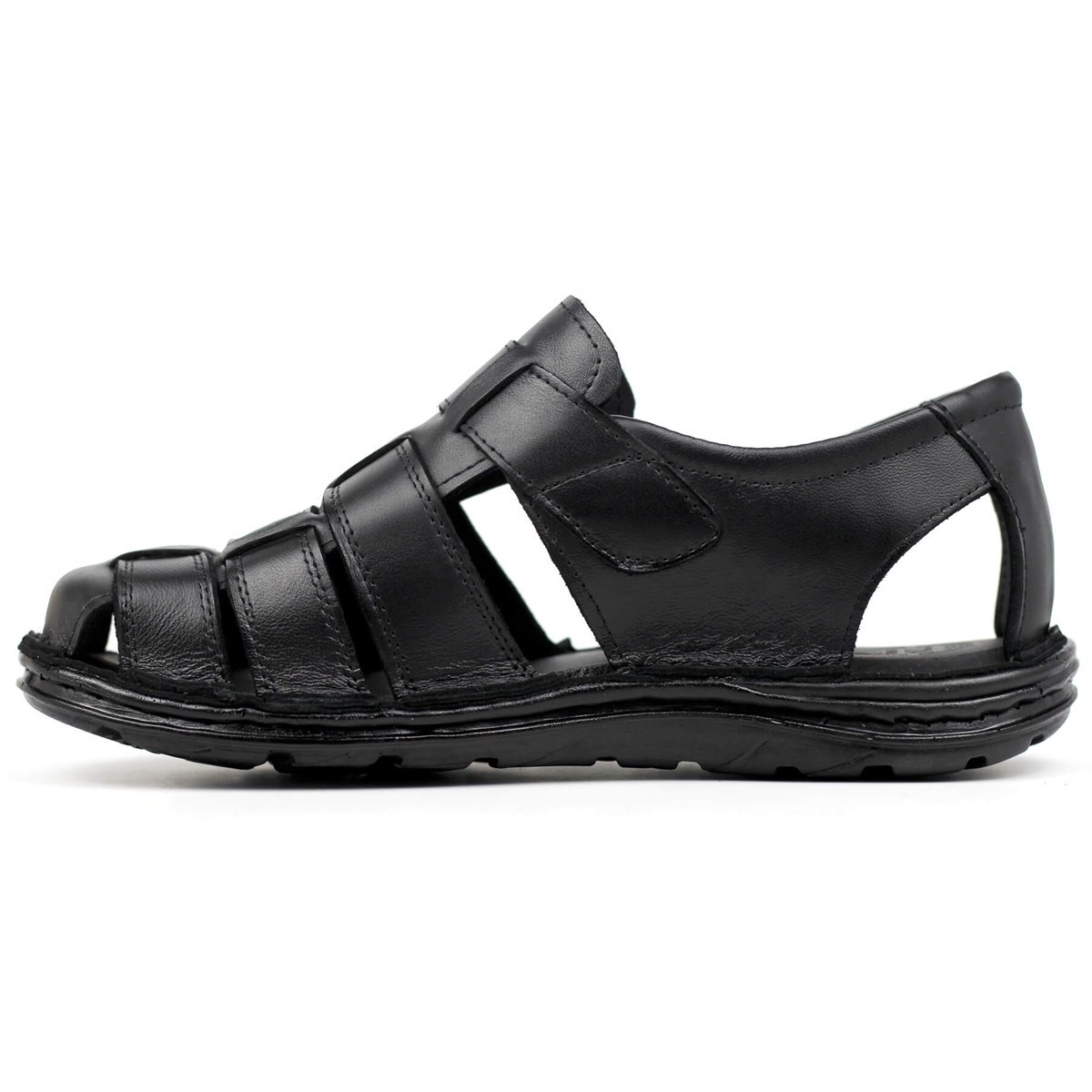 Flo Dr. Pabucchi Hakiki Deri Comfort Sandalet Erkek Siyah 0001. 2