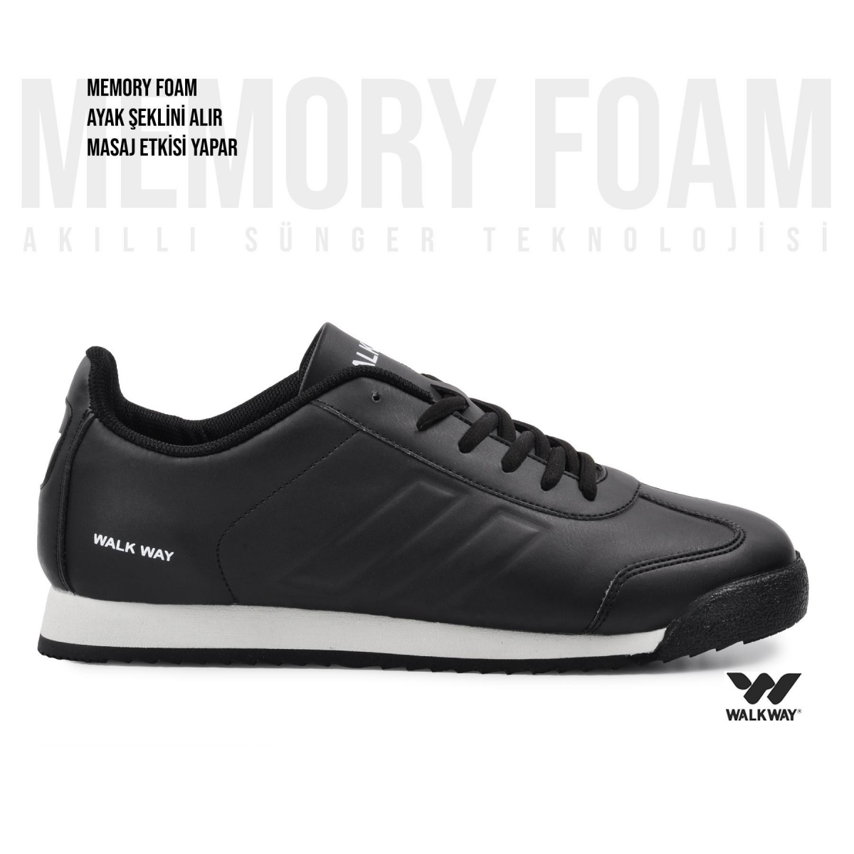 Flo Artos Wlk2361 Memory Foam Ayk Siyah-Beyaz Erkek Spor Ayakkabı. 2