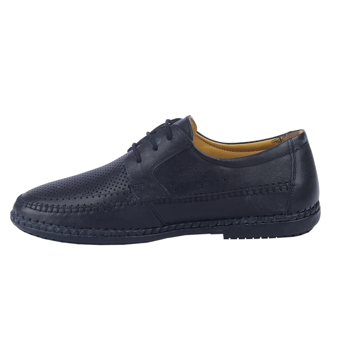 Flo 211-4250 Siyah %100 Deri Günlük Erkek Comfort Ayakkabı. 1