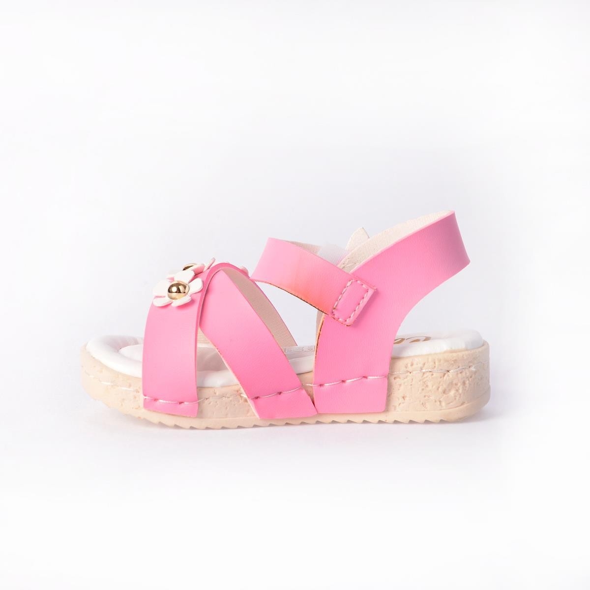 Flo 4070 Pembe Günlük Yazlık Kız Çocuk Sandalet Ayakkabı. 3