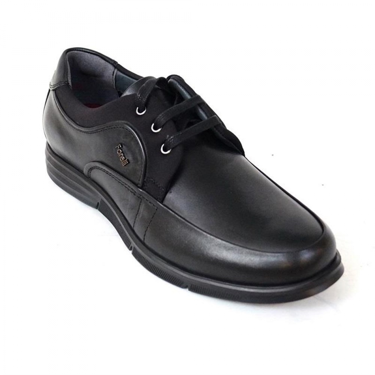 Flo 69001-H Siyah Hakiki Deri Geniş Kalıp Erkek Ayakkabı. 2