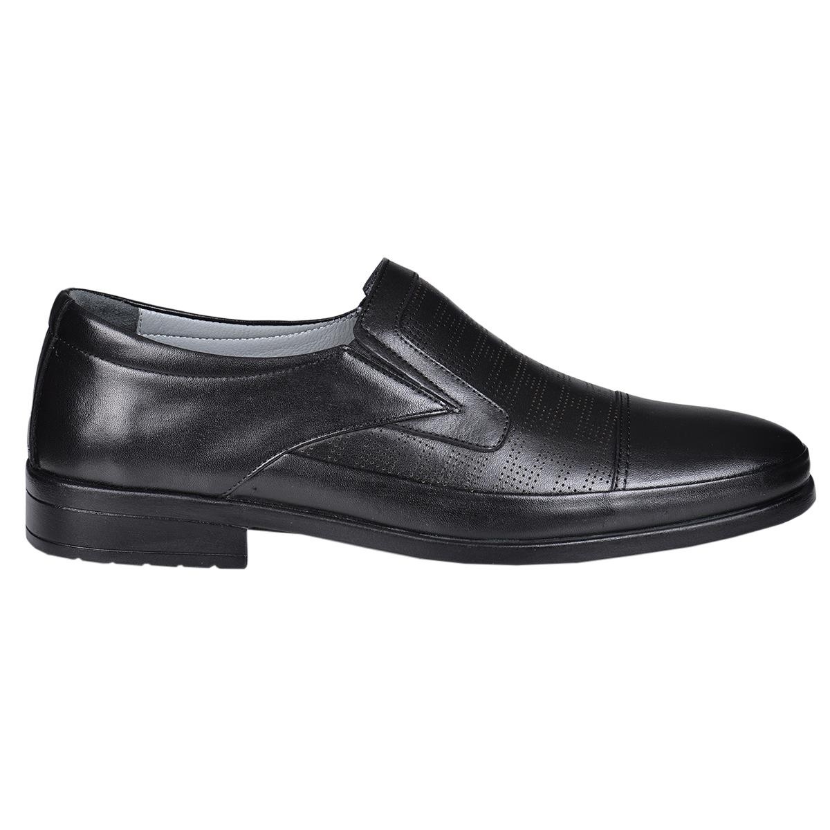 Flo 302-L Siyah %100 Deri Eva Erkek Klasik Ayakkabı. 1