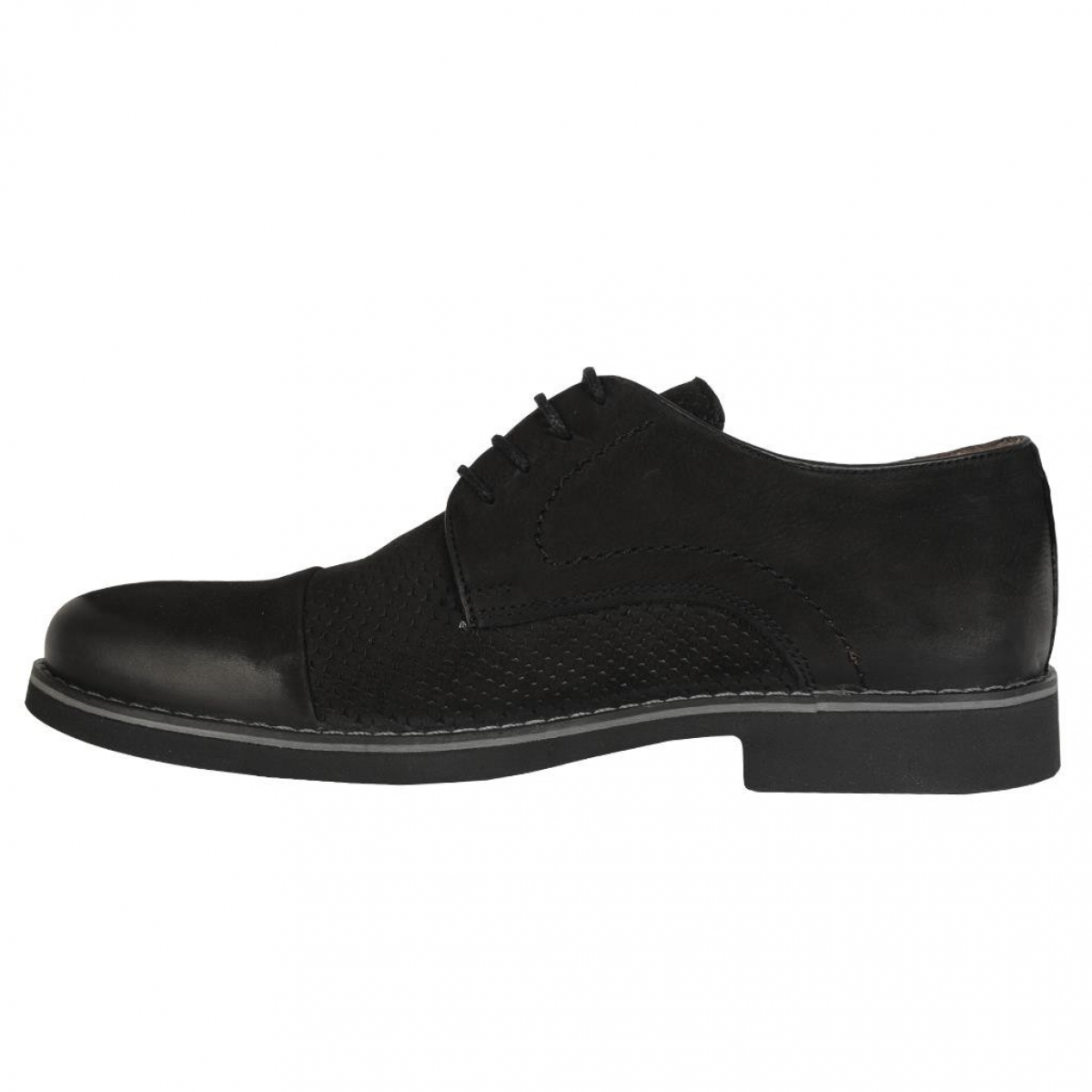 Flo 9551 Siyah %100 Deri Günlük Erkek Klasik Ayakkabı. 1