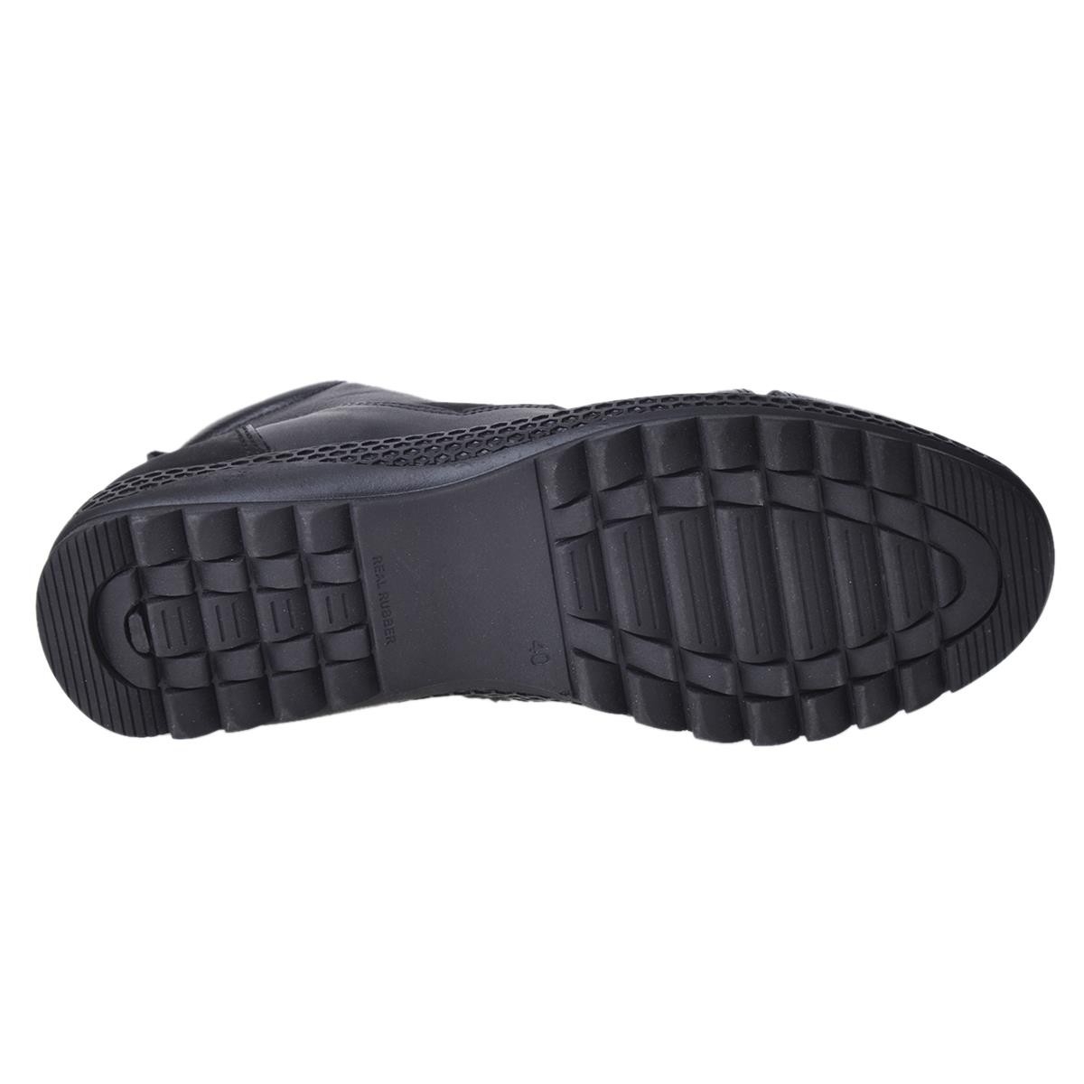 Flo 202-4101 Siyah %100 Deri Kışlık Erkek Bot Ayakkabı. 4