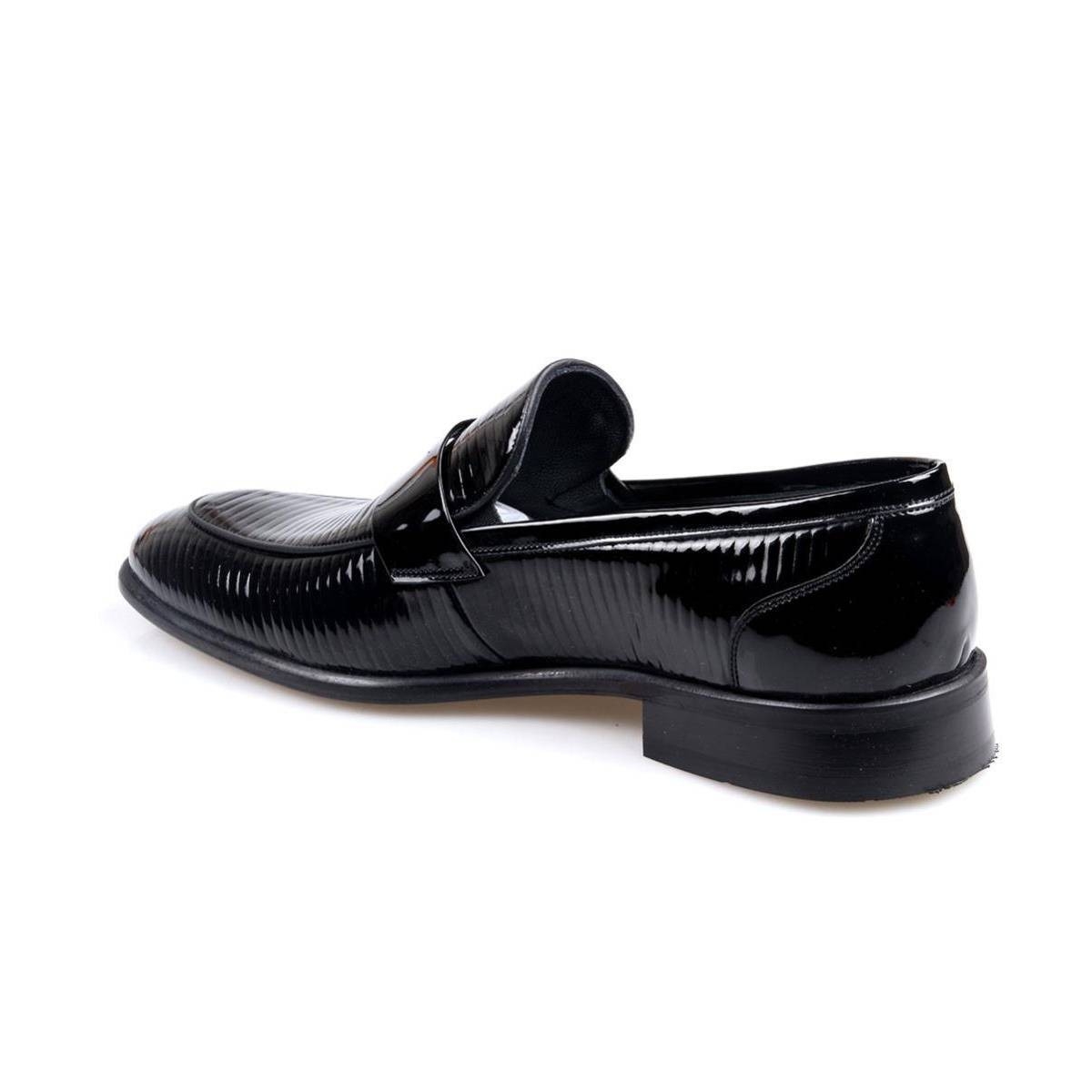 Flo Erkek (39-44) Deri Siyah Rugan Klasik Jurdan Ayakkabı. 1