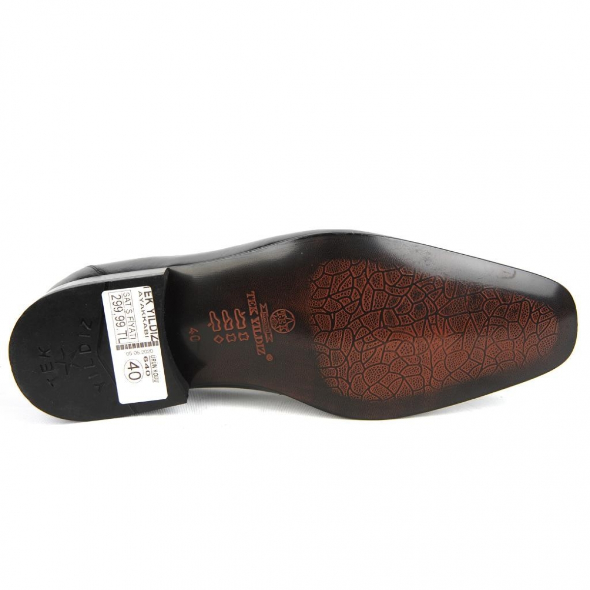 Flo Tek Yıldız 640-5 Siyah %100 Deri Günlük Erkek Klasik Ayakkabı. 1