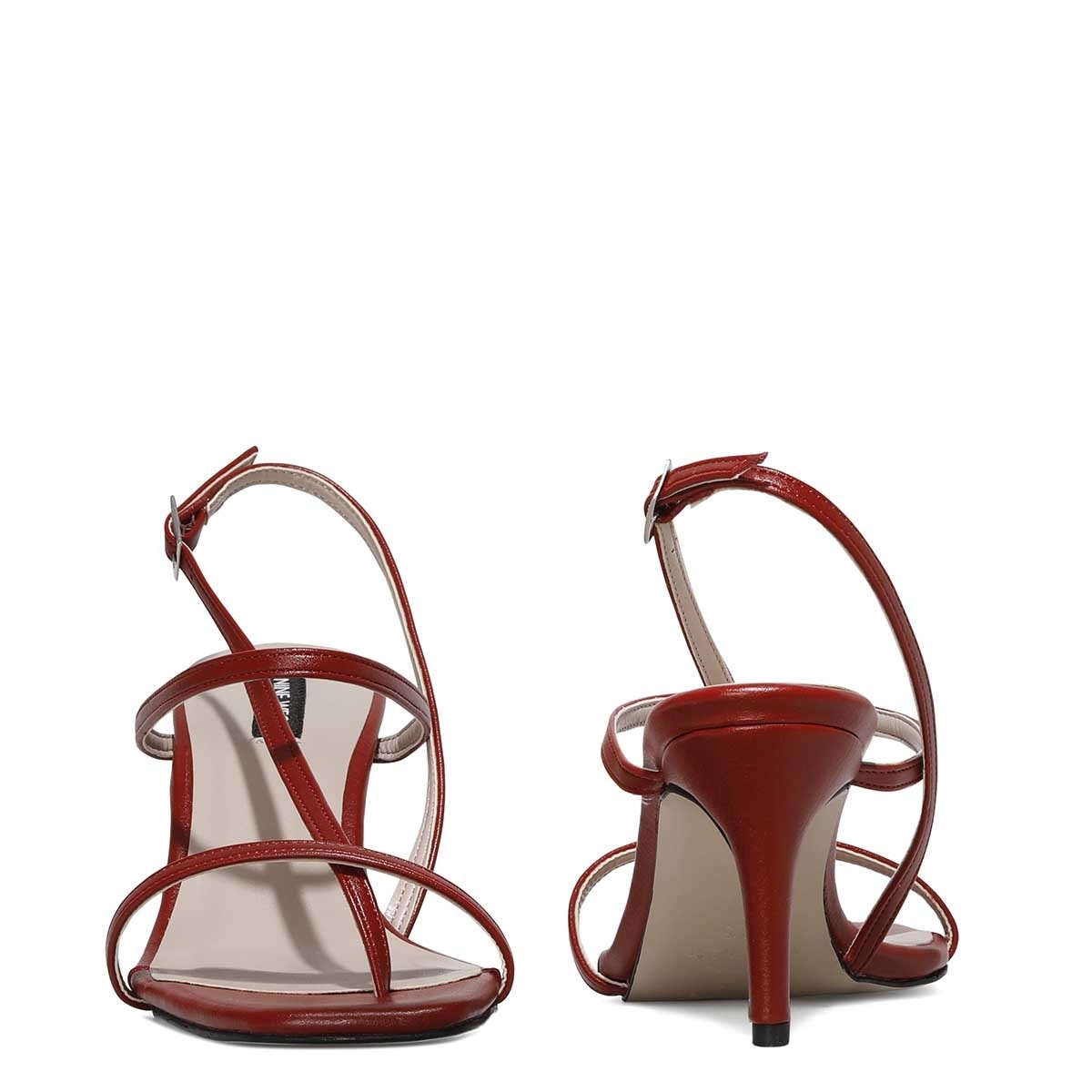 Nine West HEA 1FX Kırmızı Kadın Topuklu Sandalet. 5