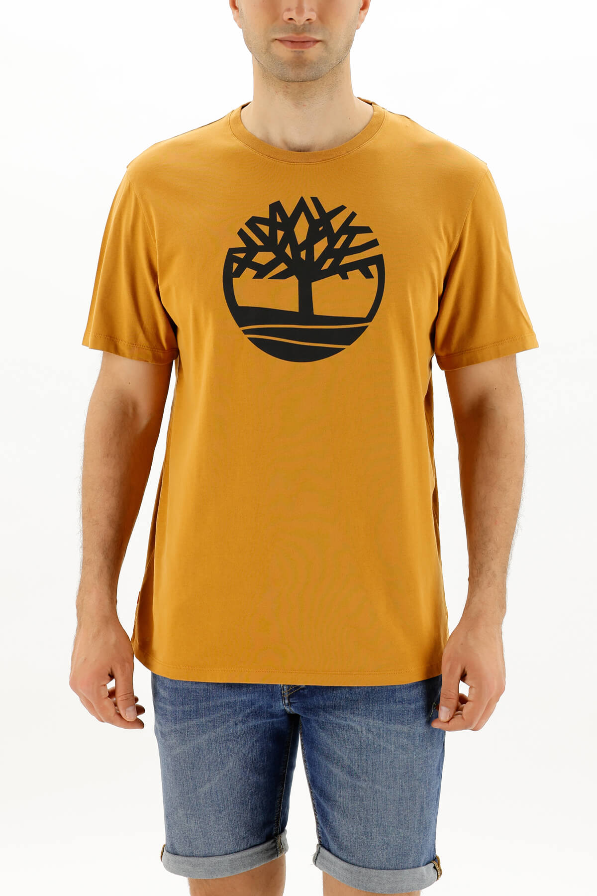 Timberland SS KENNEBEC RIVER TREE T-Shirt | LO Flo Erkek Hardal Kısa Kol 101096738