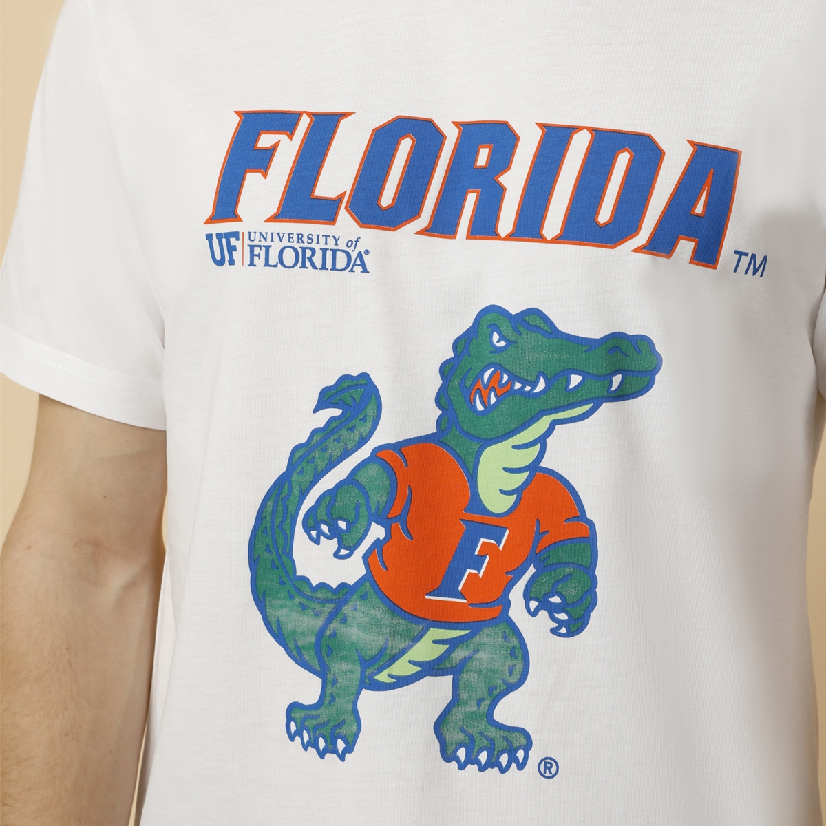 Flo SN686 FLORIDA T-SHIRT BEYAZ Erkek Kısa Kol T-Shirt. 2