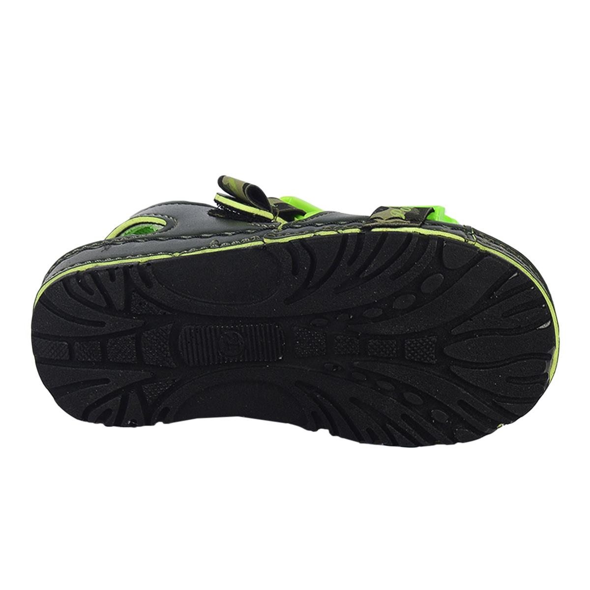 5505 Haki Cırtlı Yazlık Erkek Çocuk Sandalet Ayakkabı - Görsel 5