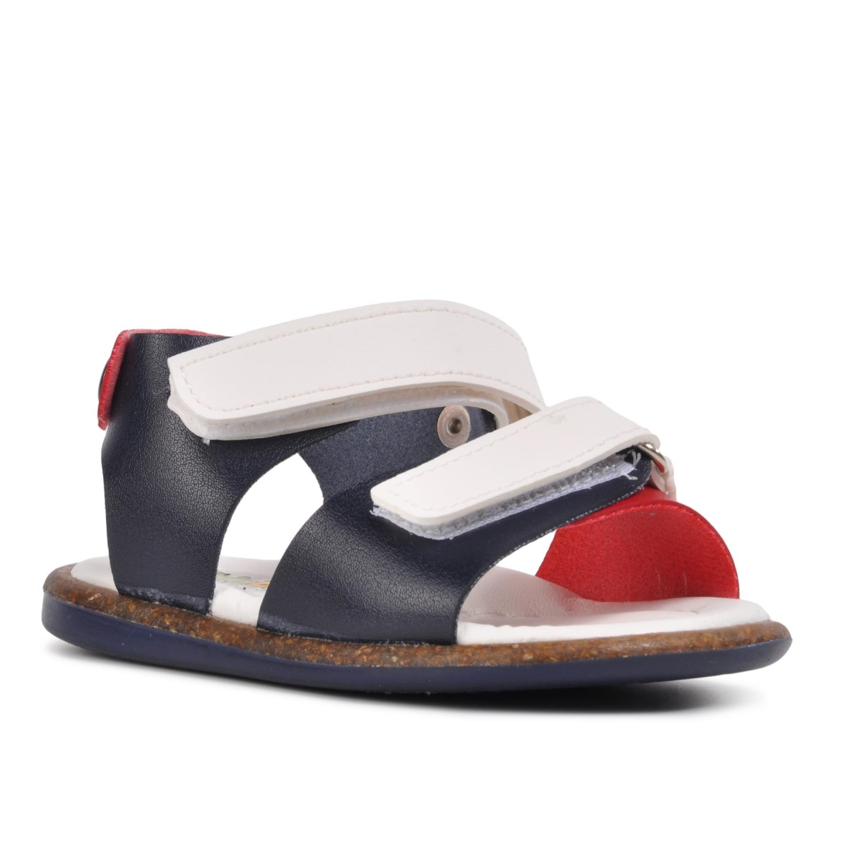 Şiringenç 210109 Lacivert-Beyaz-Kırmızı Comfort Erkek Çocuk Sandalet - Görsel 4